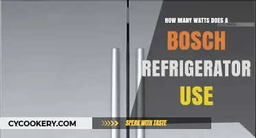 Bosch Refrigerator Power Consumption: Understanding Wattage Usage