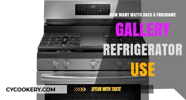 Frigidaire Gallery Refrigerator Wattage: Understanding Energy Consumption