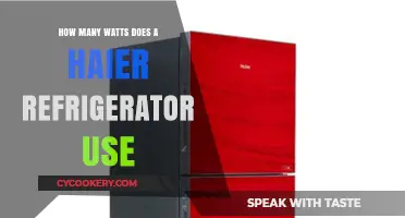 Haier Refrigerator Power Consumption: Understanding Wattage Usage