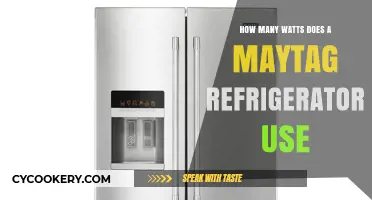 Maytag Refrigerator Wattage: Understanding Energy Consumption and Efficiency