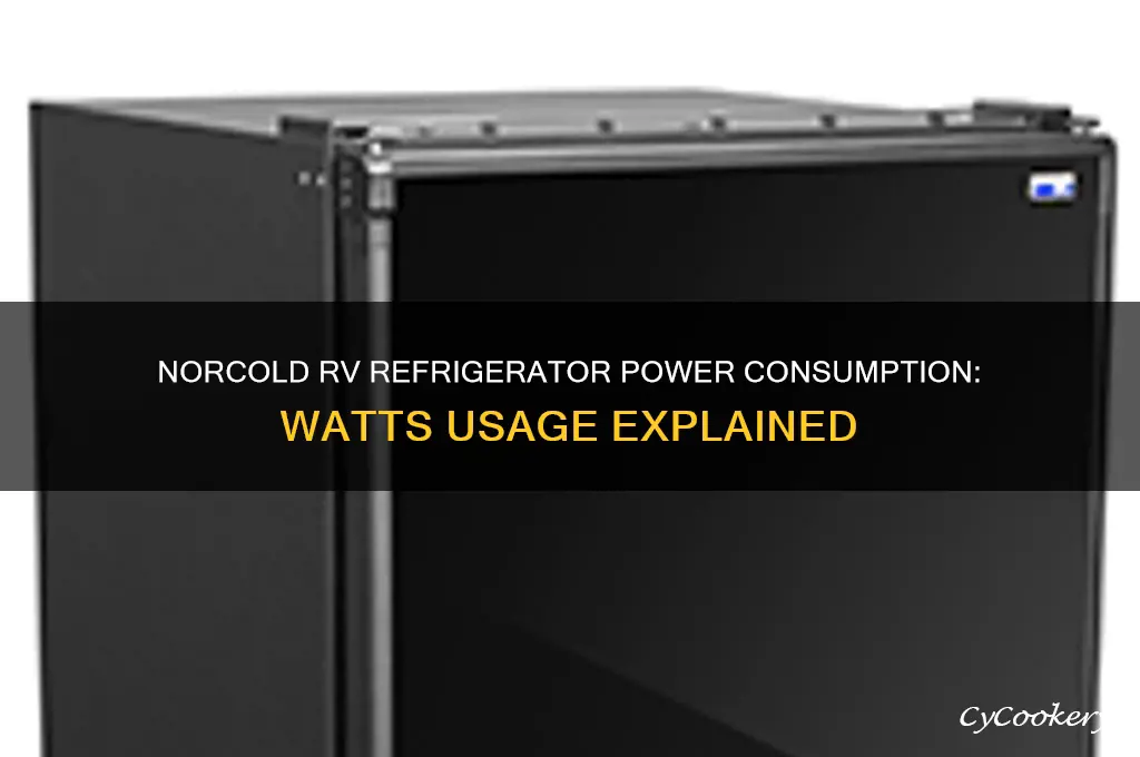 how many watts does a norcold rv refrigerator use