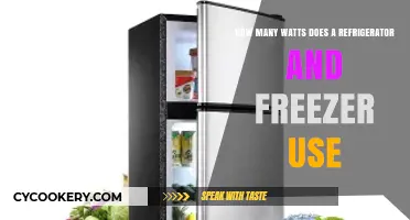 Refrigerator and Freezer Wattage: Understanding Energy Consumption