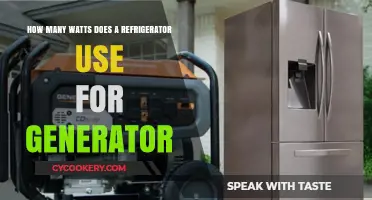 Refrigerator Power Consumption: Watts for Generator Sizing Guide