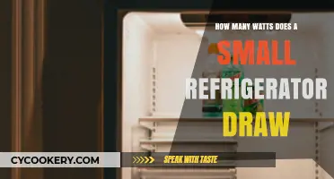 Small Refrigerator Power Consumption: Understanding Wattage Draw