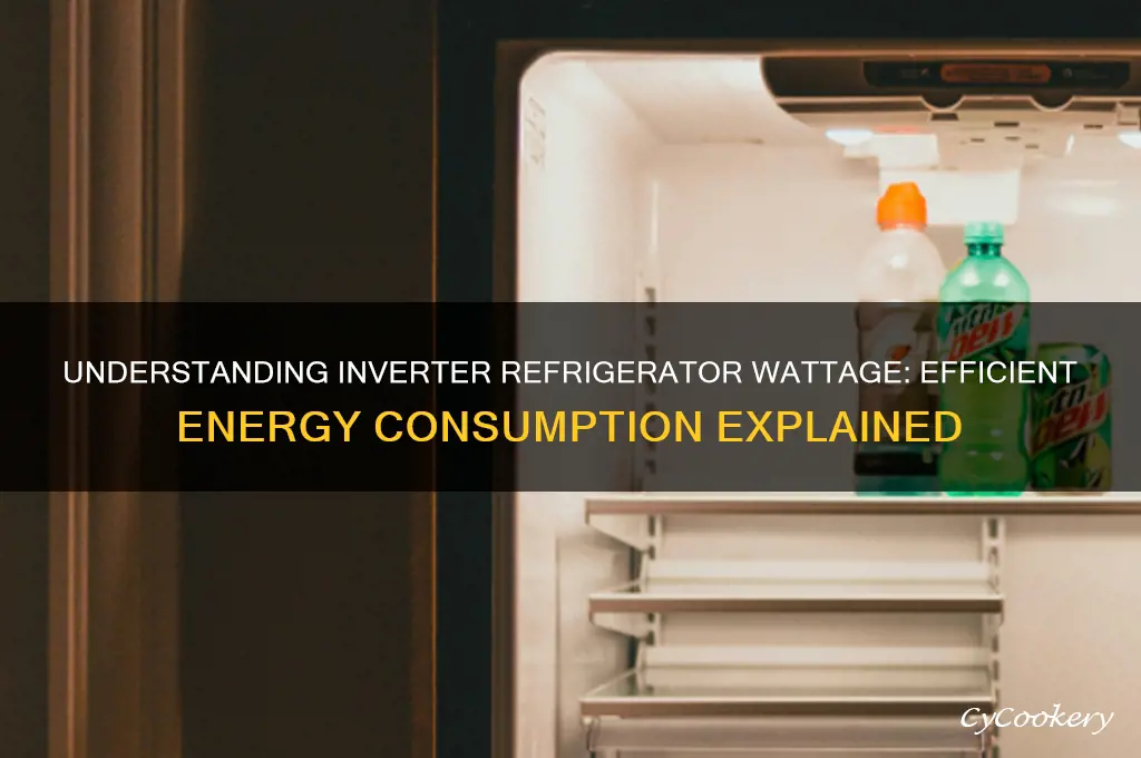 how many watts does an inverter refrigerator use