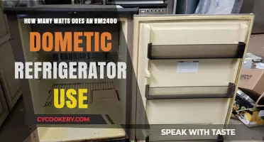 Dometic RM2400 Fridge Power Consumption: Watts Usage Explained