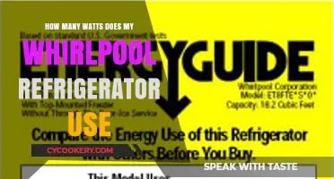 Whirlpool Refrigerator Power Consumption: Understanding Your Fridge's Wattage
