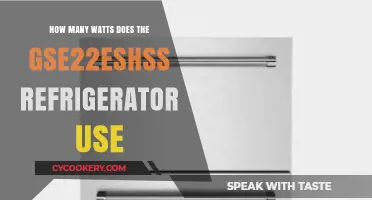 GSE22ESHSS Refrigerator Power Consumption: Watts Usage Explained