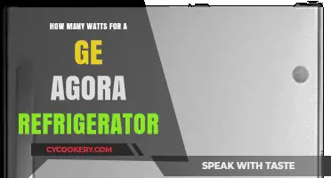 Optimal Wattage for GE Agora Refrigerator: Energy Efficiency Guide