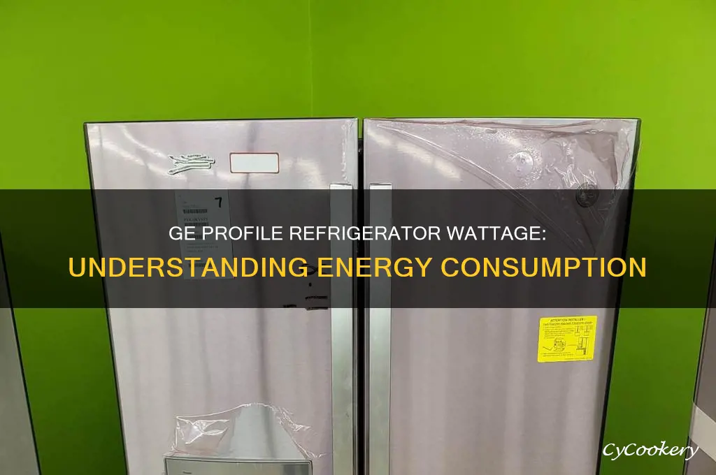 how many watts in a ge profile refrigerator
