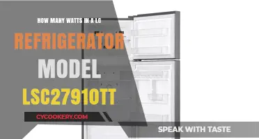 LG Refrigerator LSC27910TT: Unveiling Its Wattage Power Consumption