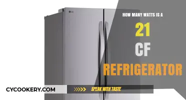 Understanding the Wattage of a 21 Cubic Feet Refrigerator