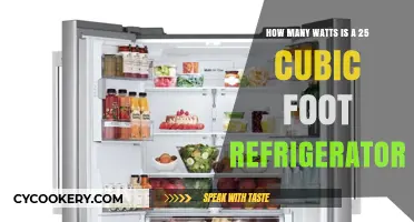 Power Consumption Guide: 25 Cubic Foot Refrigerator Wattage Explained