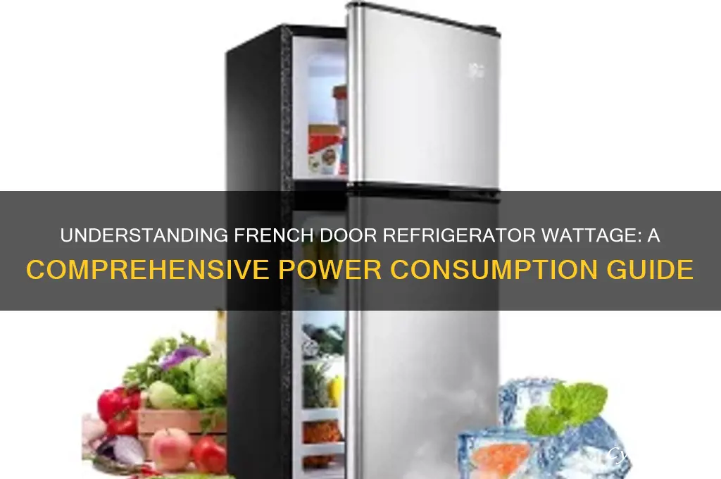 how many watts is a french door refrigerator