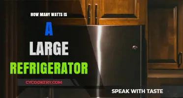 Large Refrigerator Wattage: Understanding Energy Consumption and Efficiency