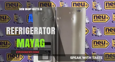 How Many Watts Does a Mayag Refrigerator Typically Consume?
