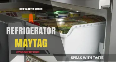 Maytag Refrigerator Wattage: Understanding Power Consumption and Efficiency