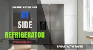 Side-by-Side Refrigerator Wattage: Understanding Energy Consumption
