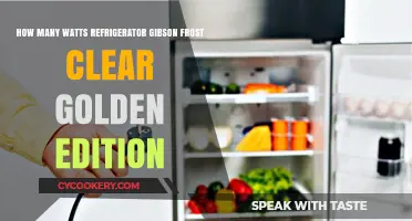 Gibson Frost Clear Golden Edition Fridge Wattage Explained