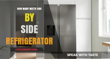 Side by Side Refrigerator Wattage: What to Expect