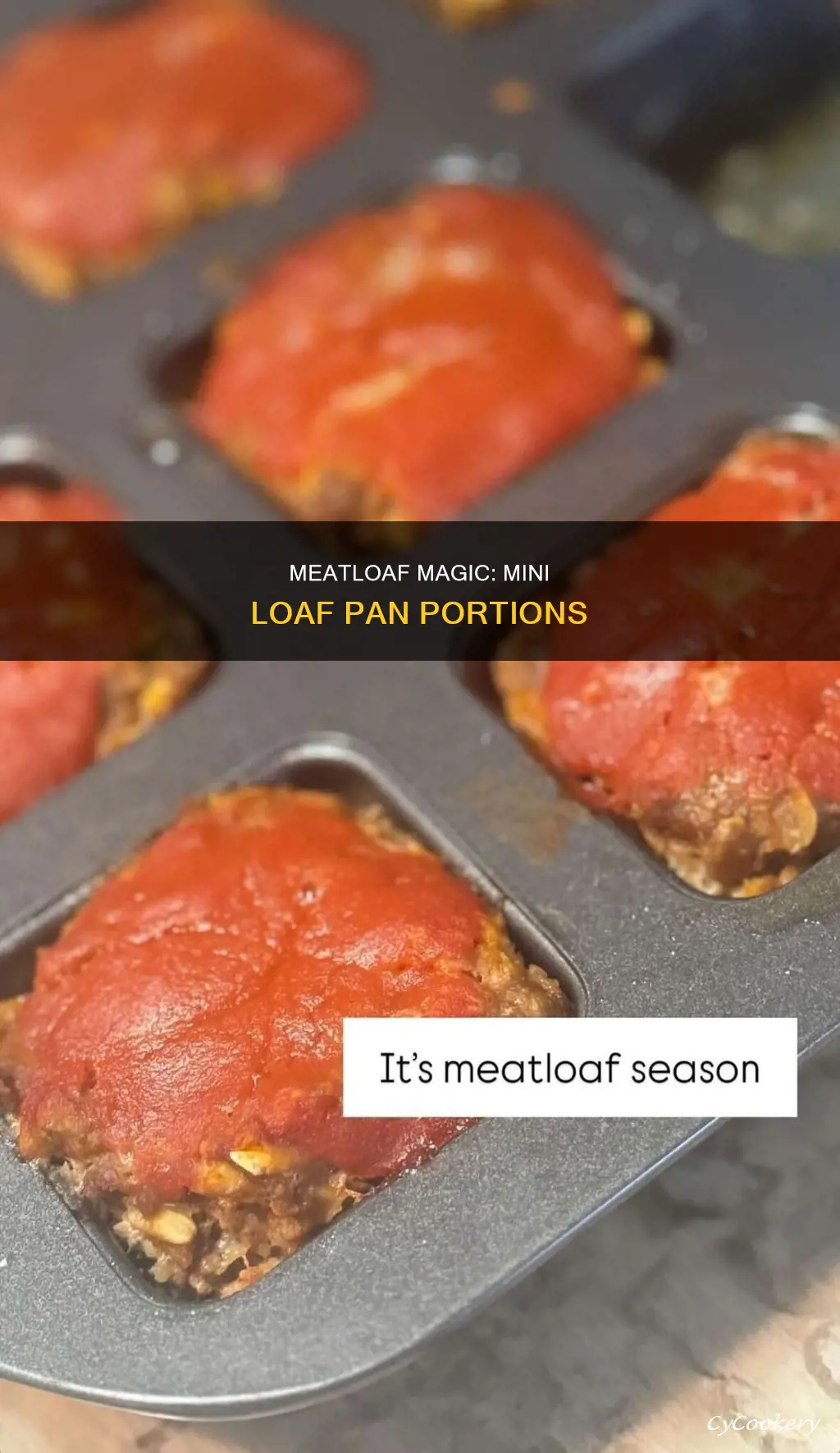 how meatloaf can fit in a mini loaf pan