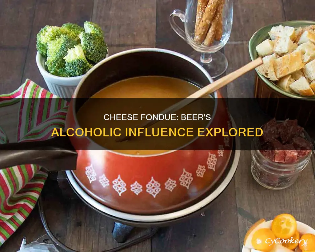 how mich alcohol is in beer cheese fondue