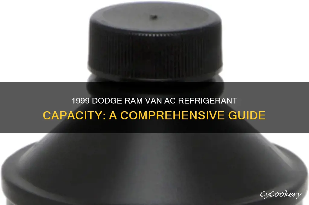 how much ac refrigerant in 1999 dodge ram van