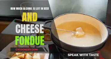 Beer and Cheese Fondue: Alcohol Content Explored