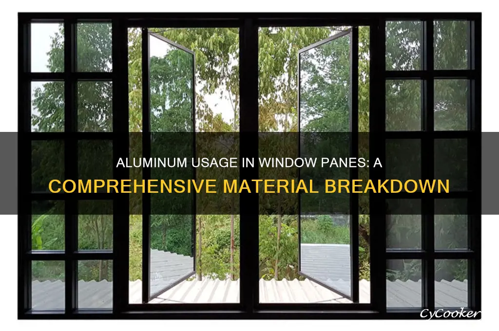how much aluminum is used for a window pane