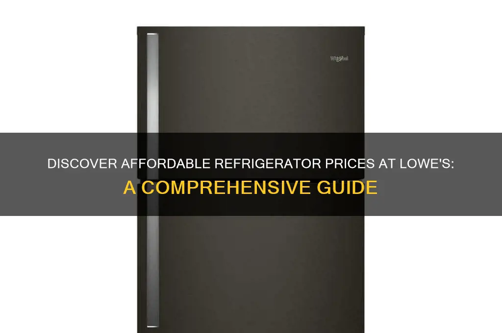 how much are refrigerators at lowe