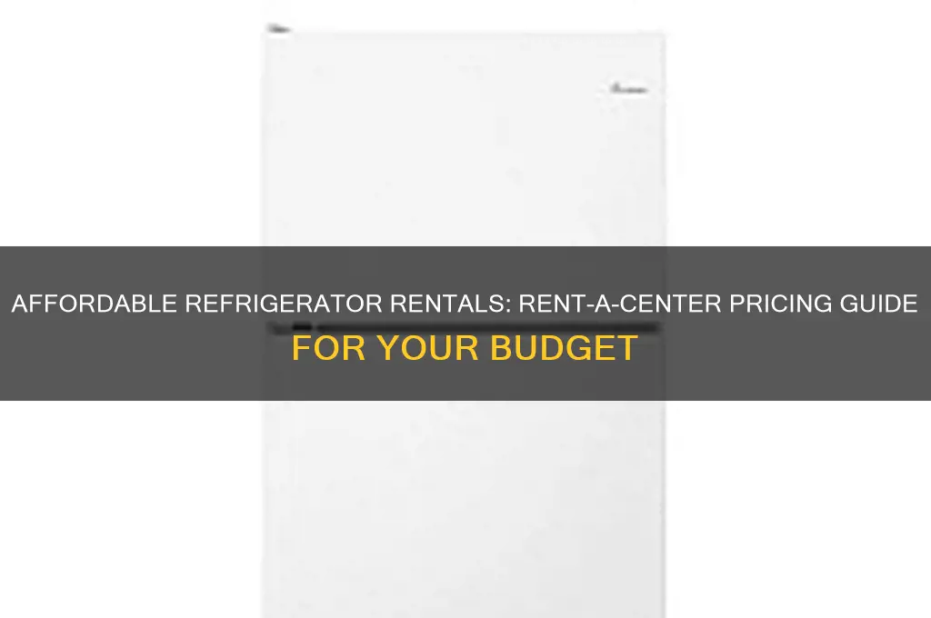 how much are refrigerators at rent a center