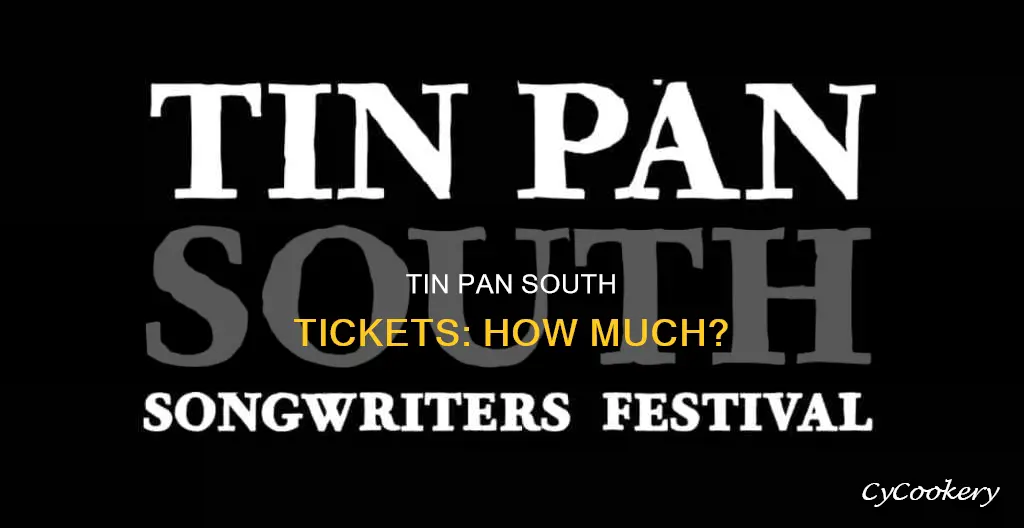 how much are tin pan south tickets