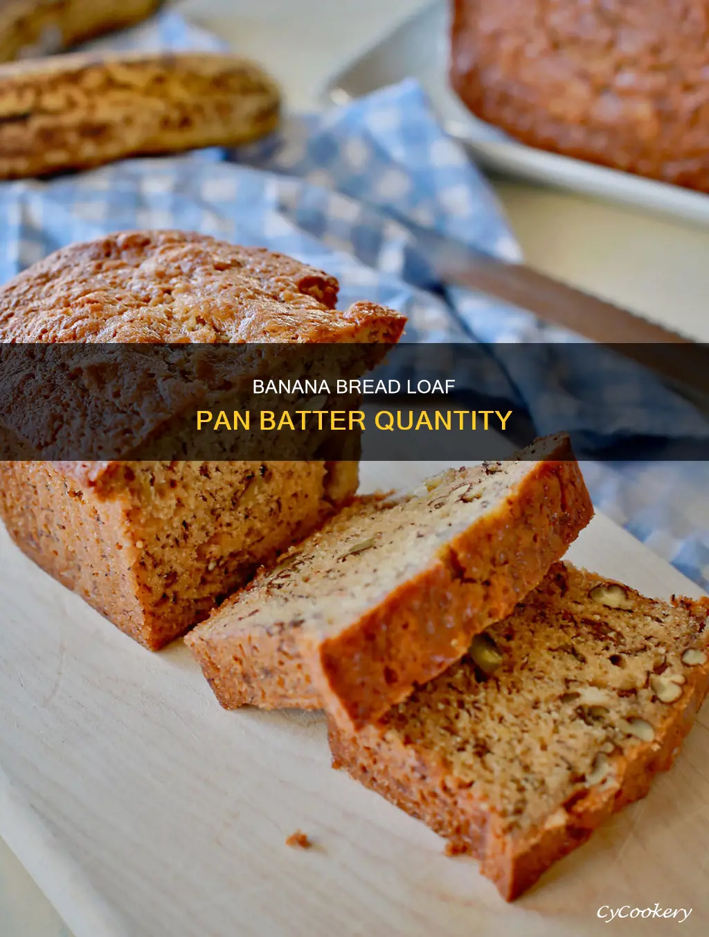 how much banana batter to put in 8x8 loaf pans