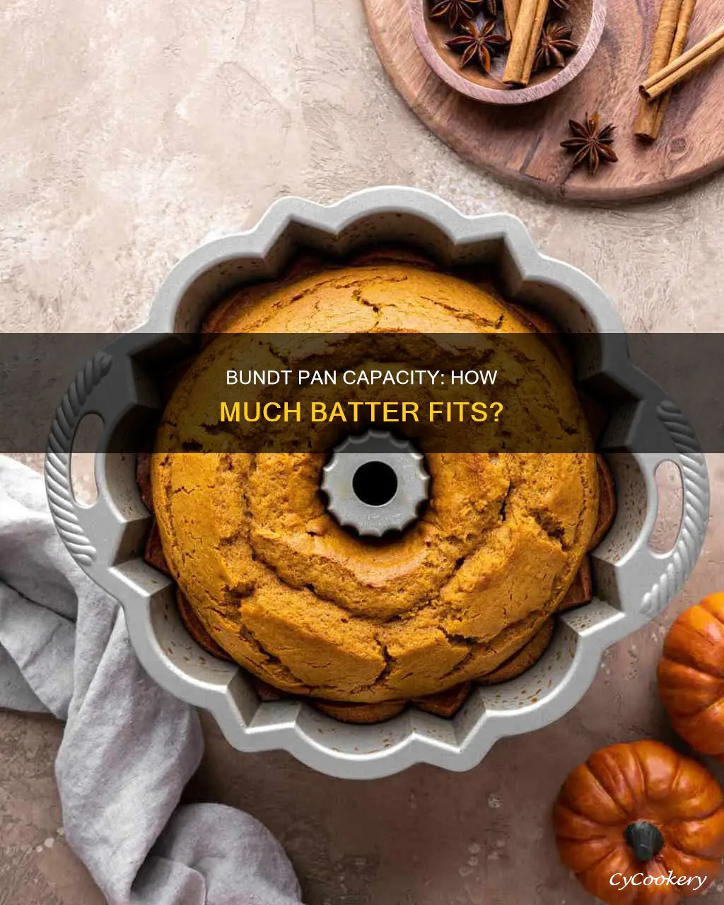 how much batter can fit in a bundt pan