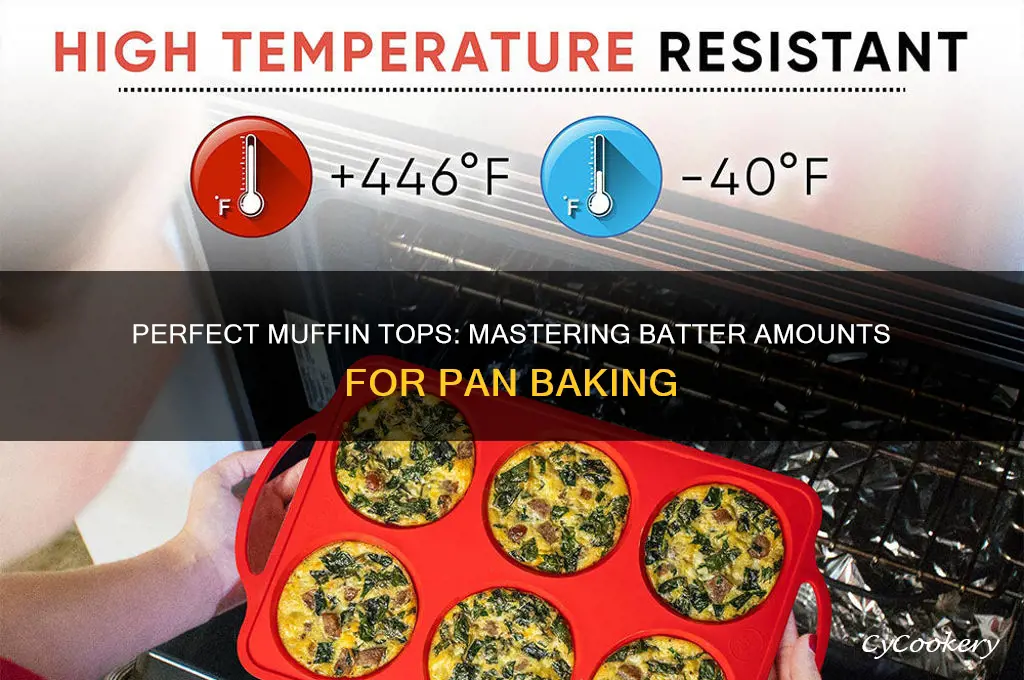 how much batter do I use for muffin top pans