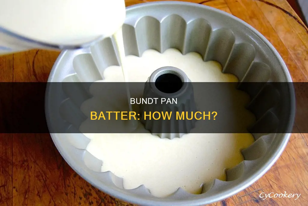 how much batter do you put in a bundt pan