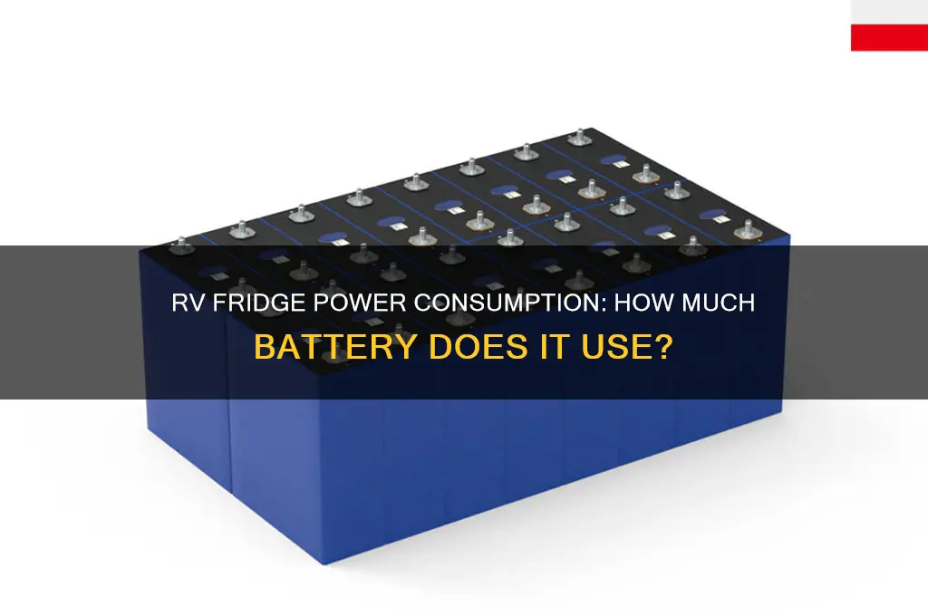 how much battery does an rv refrigerator use