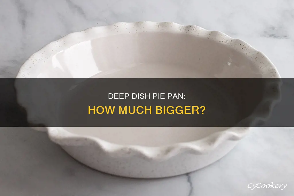 how much bigger is deep dish pie pan