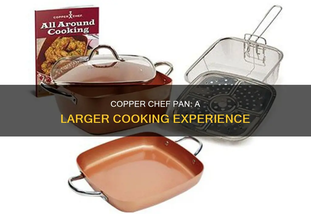 how much bigger is the new copper chef pan