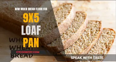 Bread Flour Quantity for 9x5 Loaf Pan