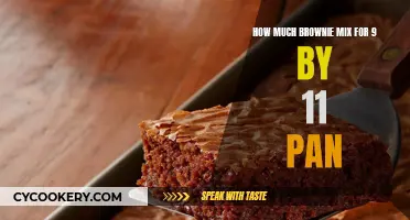 Brownie Mix: 9x11 Pan Portioning