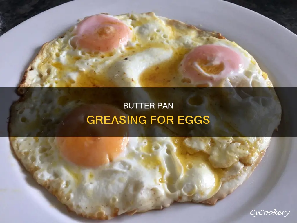 how much butter to grease a pan for eggs