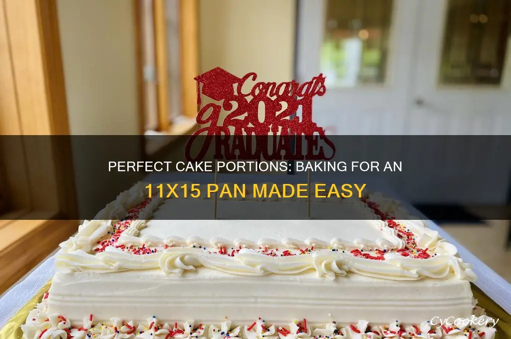 how much cake do you use for a 11x15 pan