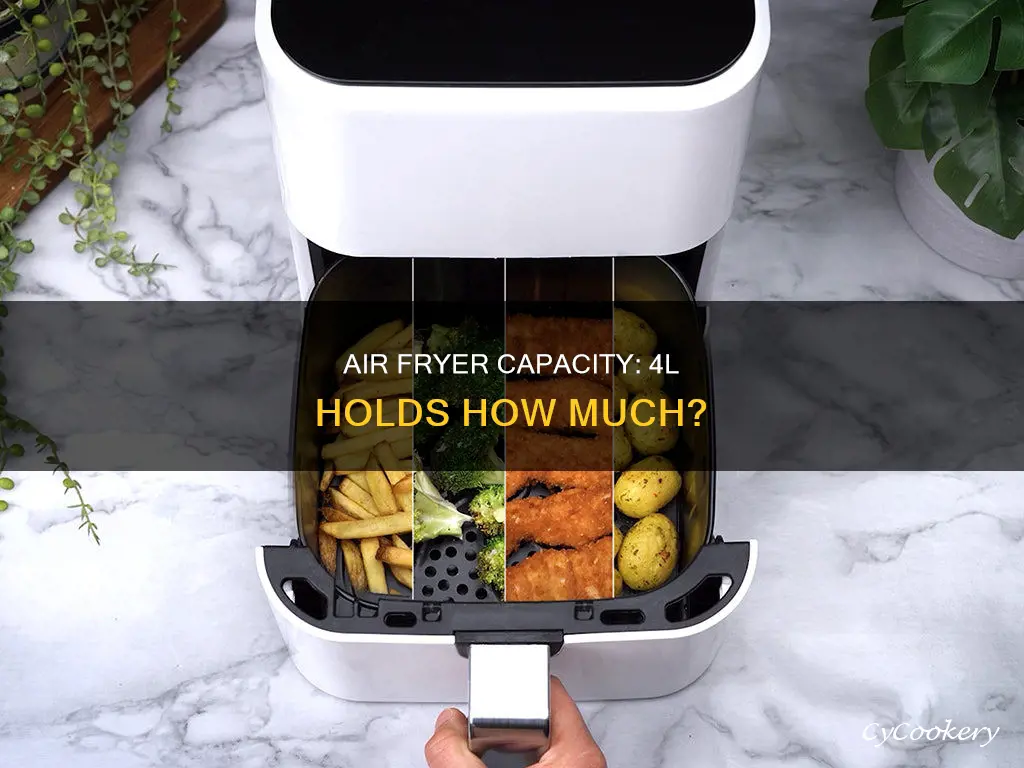 how much can 4 l air fryer hold