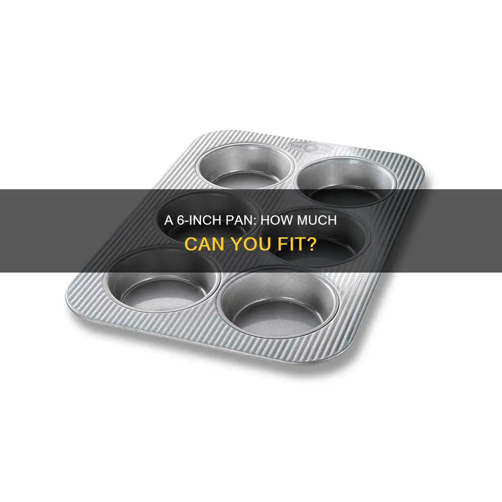 how much can 6 inch pan hold