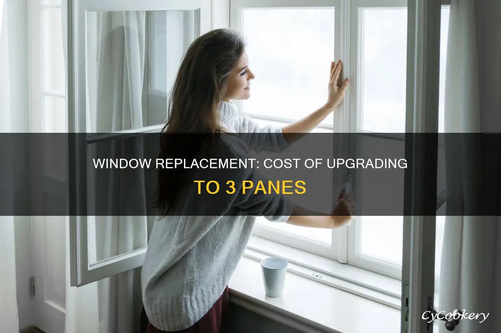how much can a 3 pane window replacement cost