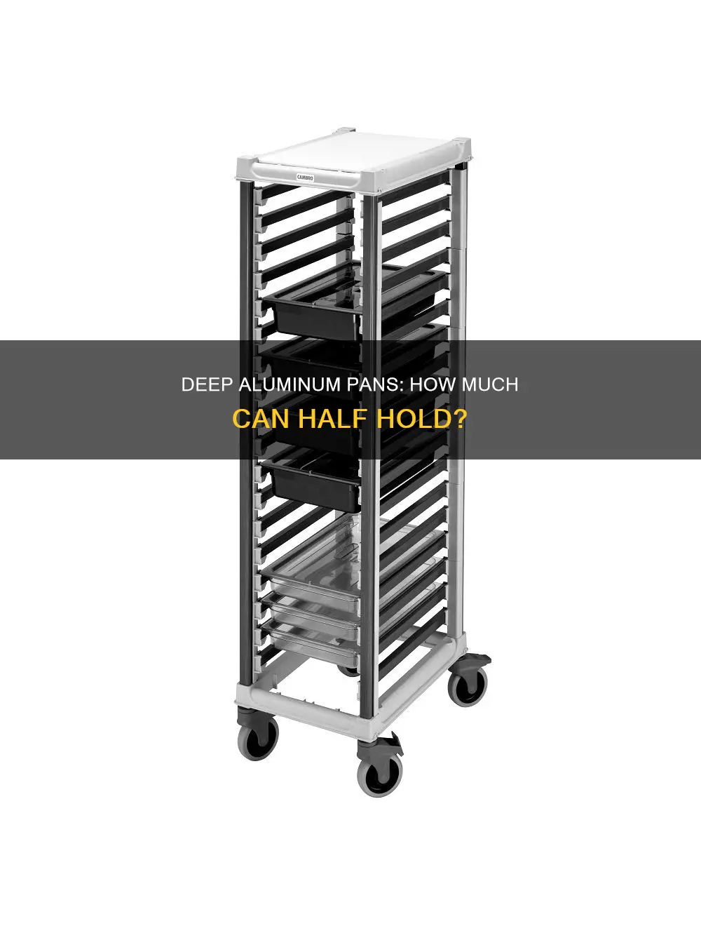 how much can half size deep alluminum pan hold