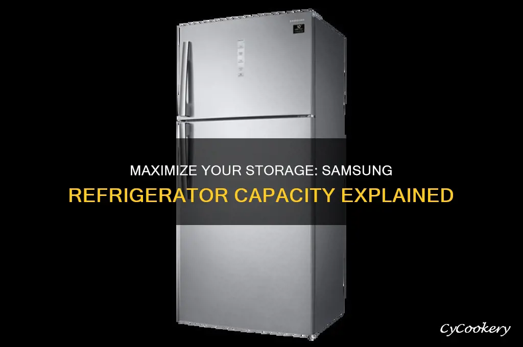 how much can you fit in a samsung refrigerator