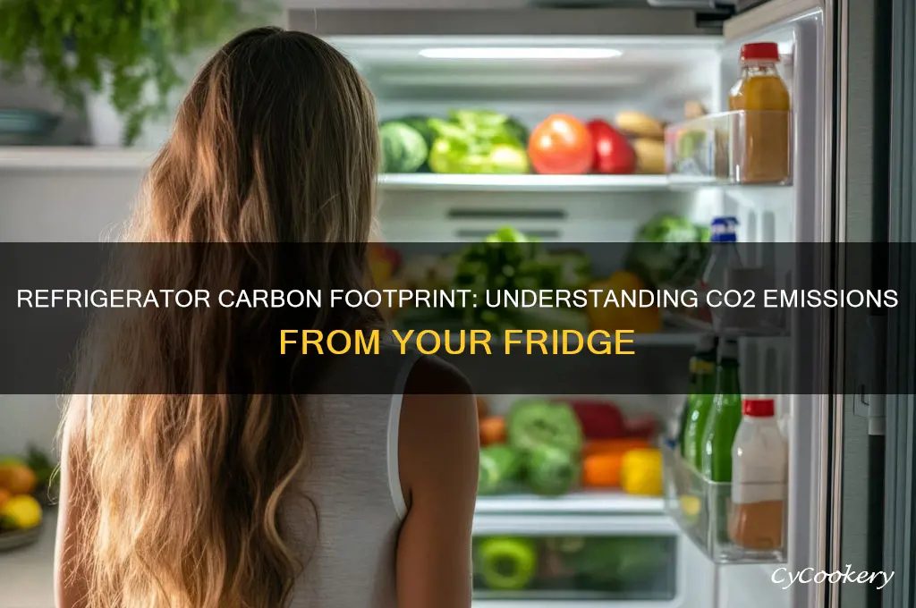 how much carbon dioxide does a refrigerator produce