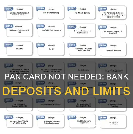 how much cash can be deposited in bank without pan